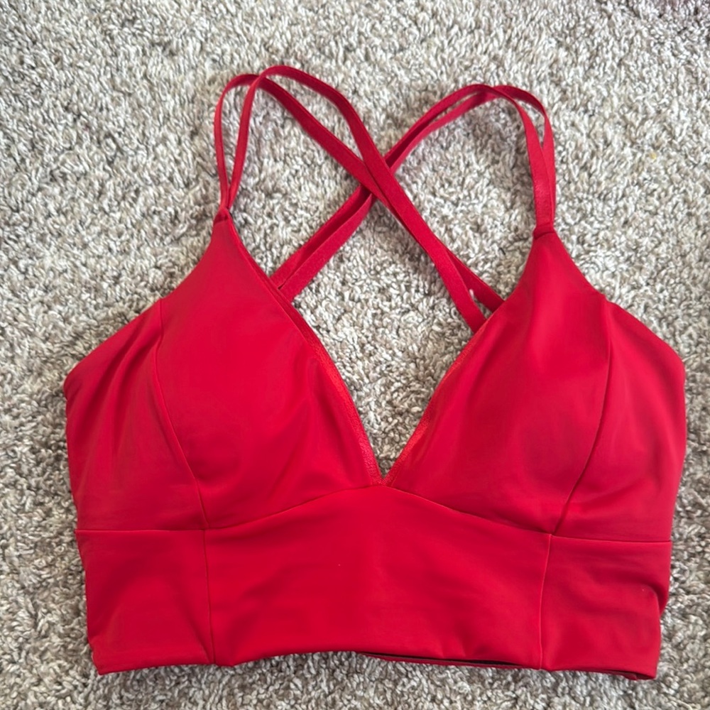 Red Sports Bra